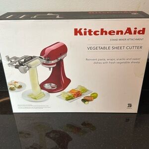Kitchen aid, stand mixer, vegetable sheet cutter